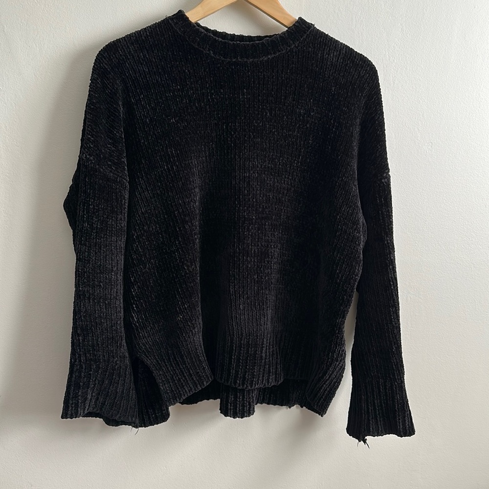 Show Me Your Mumu black chenille sweater